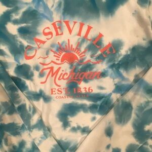 Women’s Long Sleeve Tie Dye Lightweight Terry* Caseville Michigan XXL Artisans